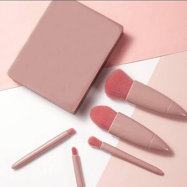 ​SET BROCHAS DE MAQUILLAJE CON ESPEJO
