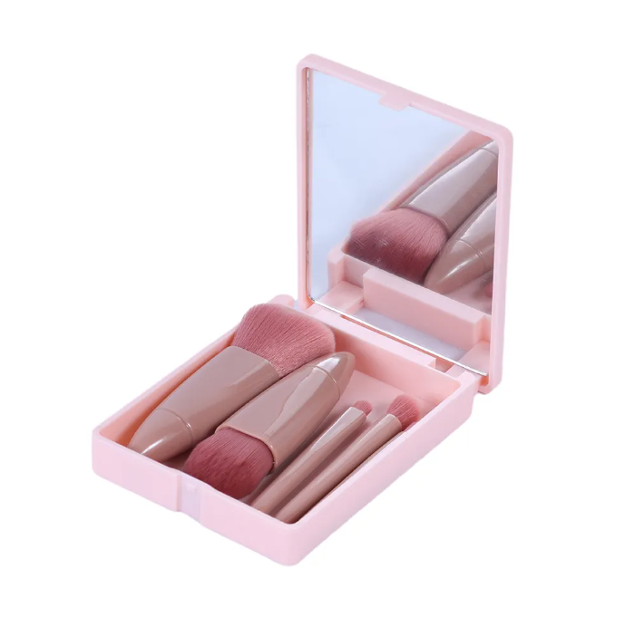 ​SET BROCHAS DE MAQUILLAJE CON ESPEJO