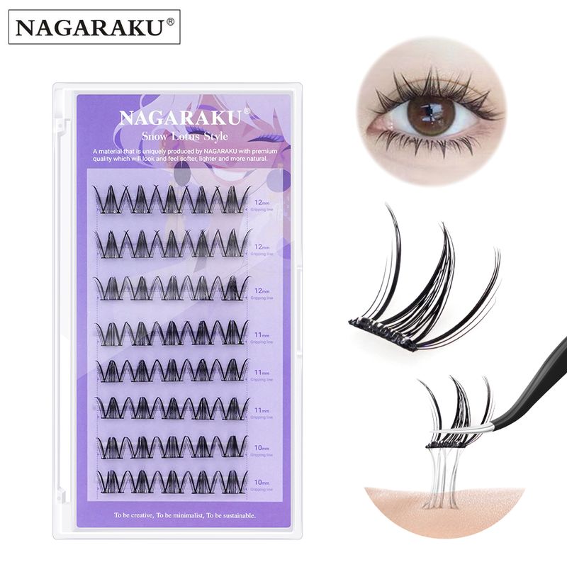 PESTAÑAS AUTOADHESIVAS NAGARAKU / SNOW LOTUS STYLE