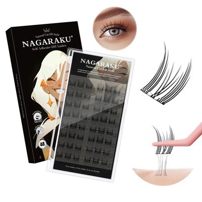 PESTAÑAS AUTOADHESIVAS NAGARAKU / NATURAL CAT ELF STYLE
