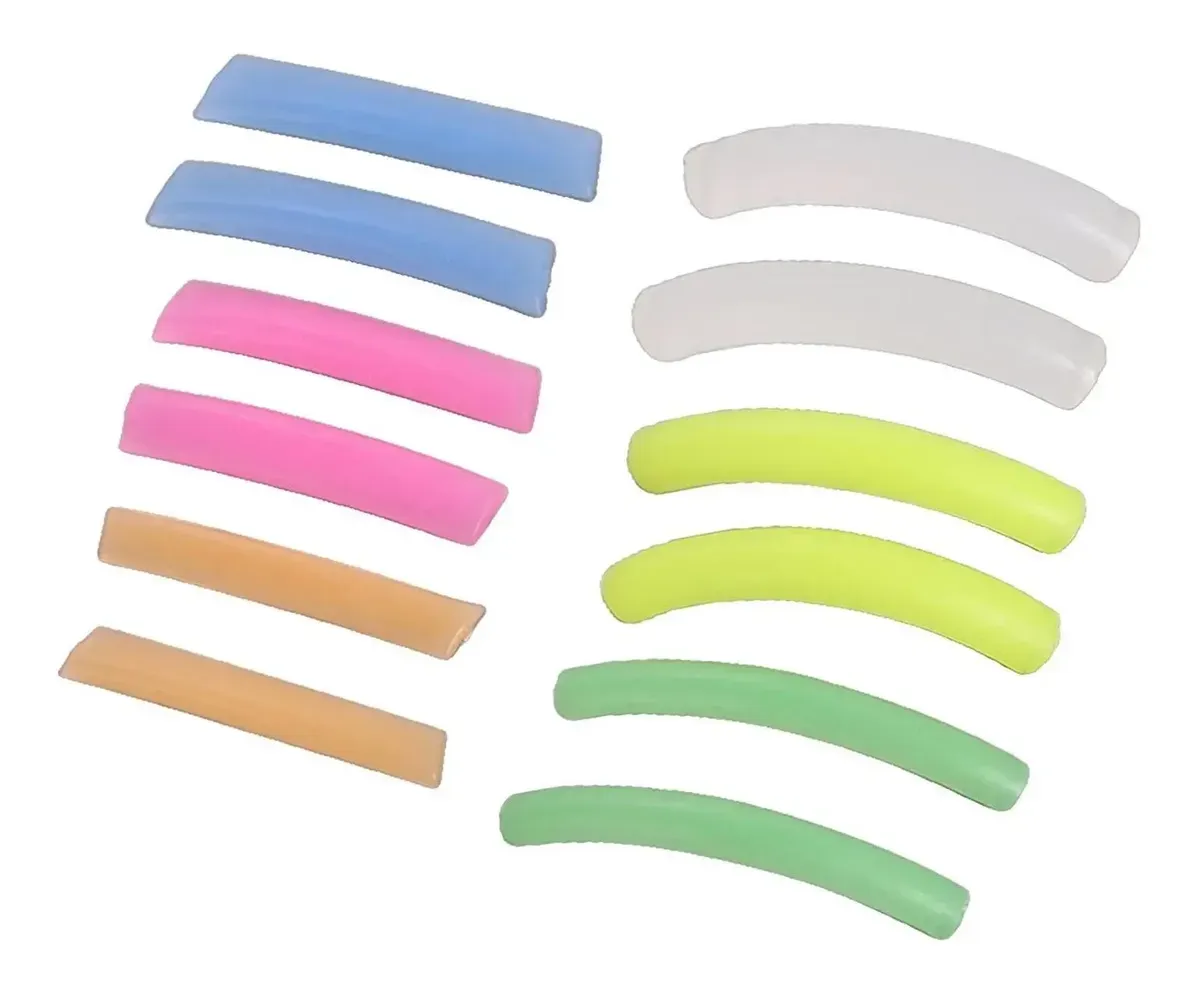 BIGUDIES RECTOS SILICONA X 5 PARES