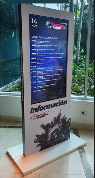TOTEM 55&quot; DIGITALE TOUCH AND NO TOUCH IN FURNITURE FOR SIGN MAKING