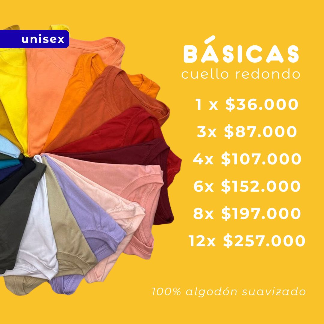 Camisetas Cuello redondo