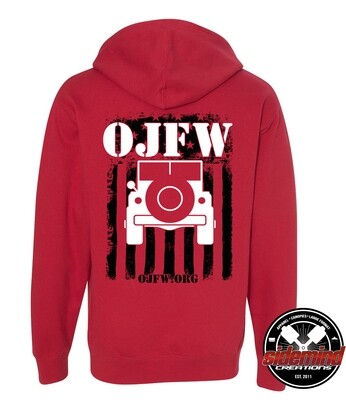 OJFW USA Pullover Hoodie - R.E.D. Flag Out
