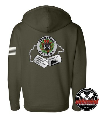 OJFW USA Zip Up Hoodie - Dog Tags