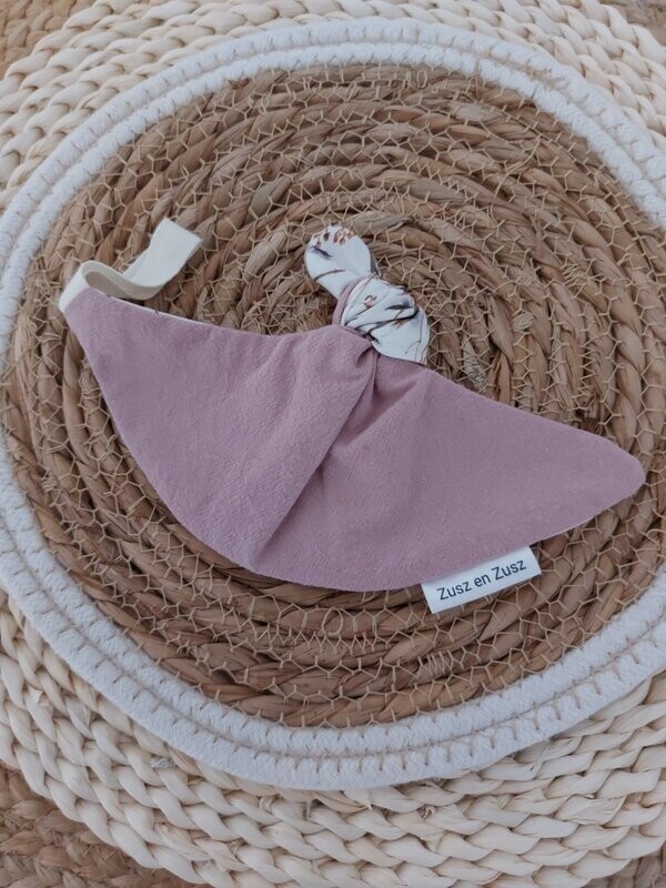 SALE Speendoekje - Washed Cotton Oud Roze & Autumn