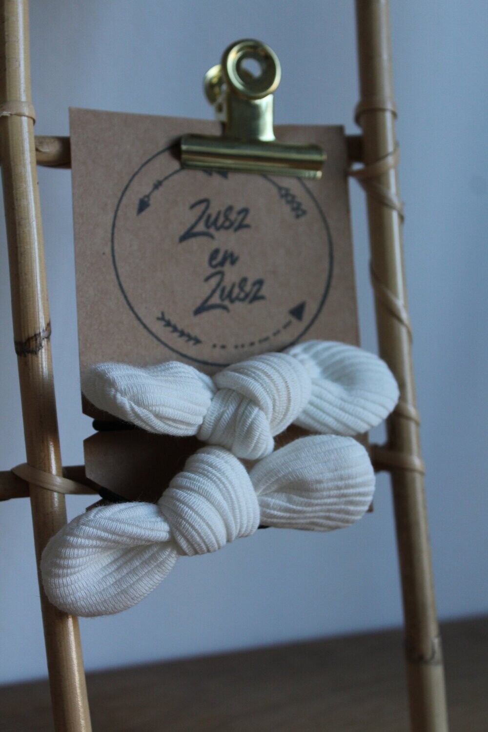 Bow - Fijne Rib Off White