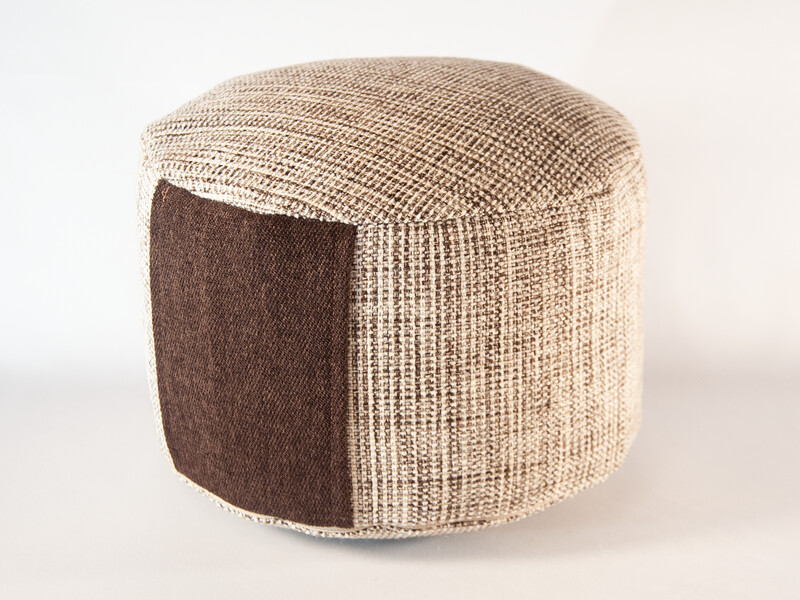 Zafu écru et marron