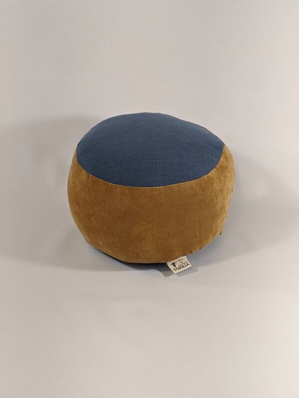 Zafu bleu et or