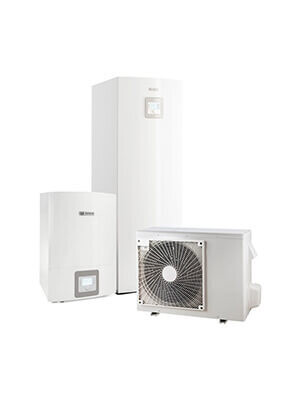 BOSCH Compress 3000 AWMS 8kW  8-15 / 3000 ODU Split 8, ar integrētu siltā ūdens tvertni.