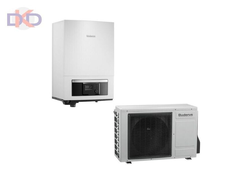 Buderus Logatherm WLW166i-10E / WLW-4 SP AR, 3.8 kW ar papildus 6kW elektrisko tenu. Bez siltā ūdens tvertnes.