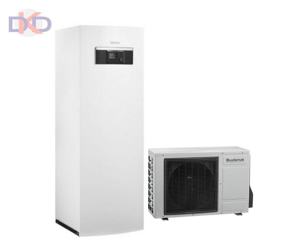 Buderus Logatherm WLW166i-14 T190 / WLW-10 SP AR, 9.6 kW ar papildus 9kW elektrisko tenu. Ar integrētu siltā ūdens tvertni.