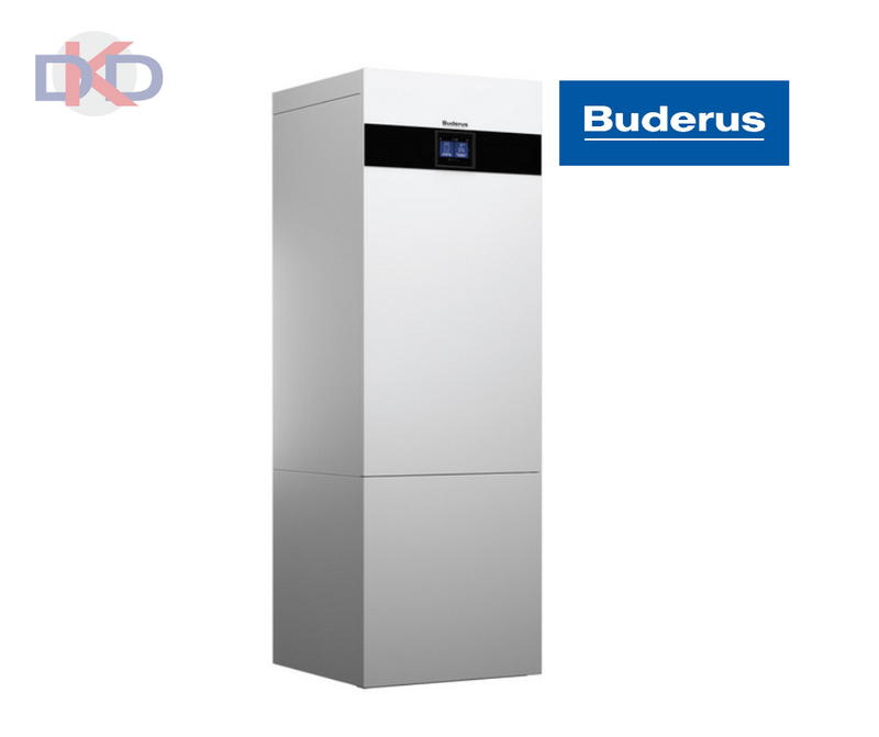 Buderus zeme/ūdens siltumsūknis Logatherm WSW186-12 T180 inverters, 12kW. Ar integrētu 180l siltā ūdens tvertni (balts)