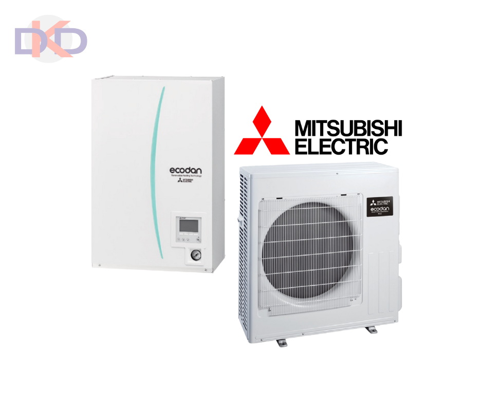Mitsubishi Ecodan Eco Inverter gaiss / ūdens EHSD-YM9D / SUZ-SWM60VA 5.7kW . Bez siltā ūdens tvertnes