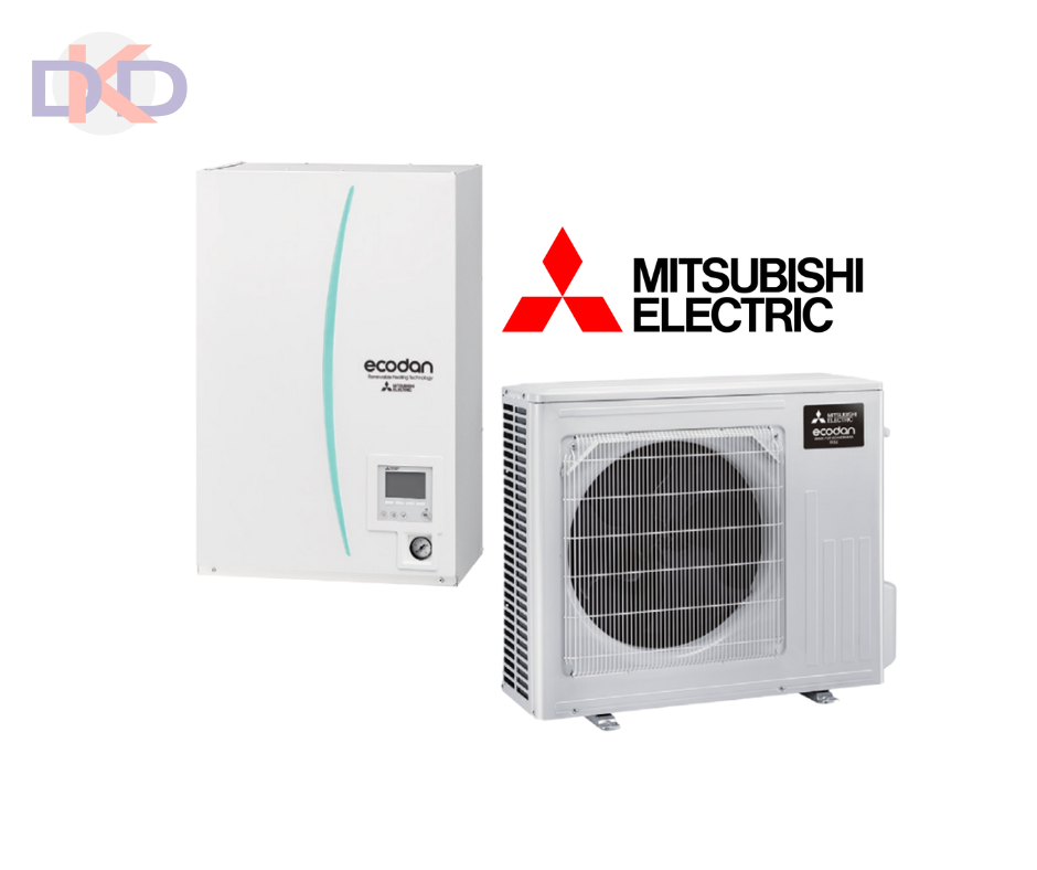 Mitsubishi Ecodan Hydrobox Inverter gaiss / ūdens EHSD-YM9D / SUZ-SHWM40VAH-SC 4.3kW . Bez siltā ūdens tvertnes