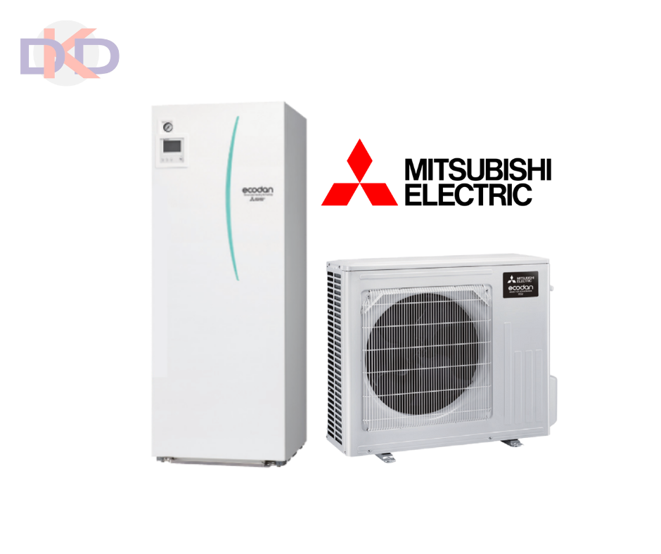 Mitsubishi Ecodan Eco Inverter gaiss / ūdens EHST20D-YM9D / SUZ-SHWM40VAH-SC 4.3kW. Ar integrētu 200l siltā ūdens tvertni