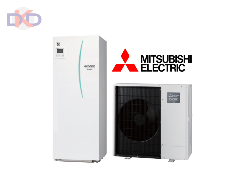 Mitsubishi Ecodan Zubadan inverter gaiss / ūdens EHST20D-YM9D / PUD-SHWM80YAA 8.8kW. Ar integrētu 200l siltā ūdens tvertni