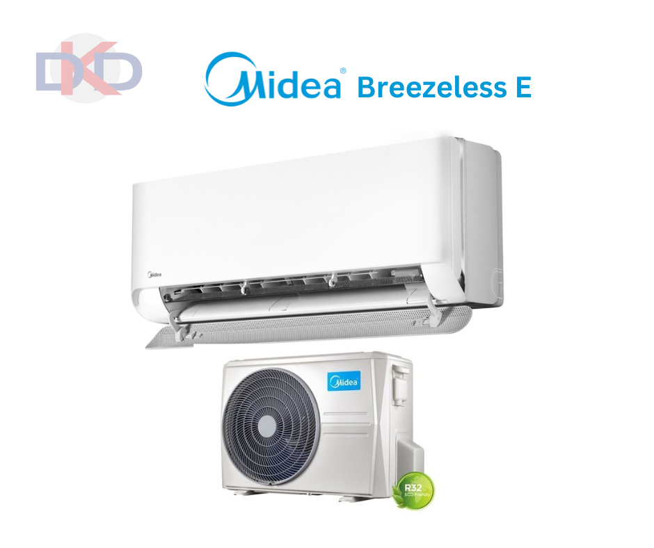 Midea Breezeless E gaiss gaiss siltumsūknis ar kondicioniera funkciju  MSCB1BU-12HRFN8-QRD1GW / MOX103-12HFN8-QRD1GW 3.8kW