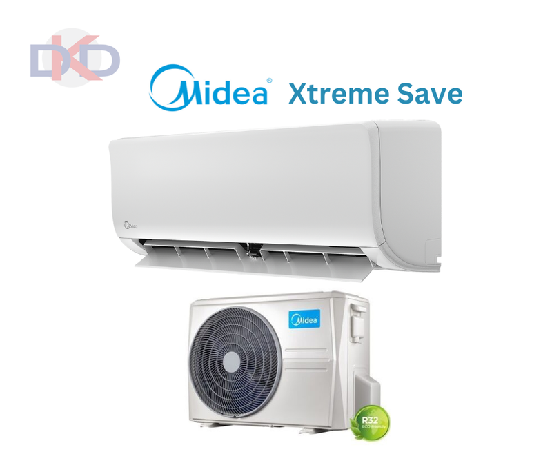 Gaiss-gaiss siltumsūknis ar kondicioniera funkciju, Midea Xtreme Save MSAGDU-24HRFN8-QRD0GW / MOX401-24HFN8-QRD0GW 7.3kW