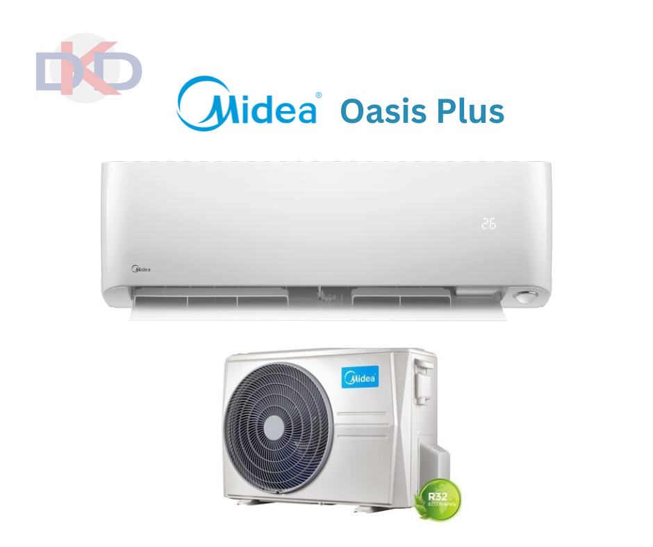 Gaiss-gaiss siltumsūknis ar kondicioniera funkciju, Midea OASIS PLUS MSOPBU-12HRFN8-QRE6GW / MOX330-12HFN8-QRE3GW