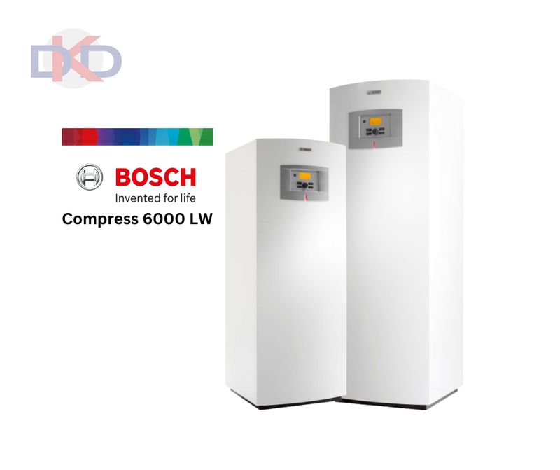 BOSCH zeme/ūdens Compress 6000 8 LWM 7kW. Ar integrētu 185l siltā ūdens tevrtni