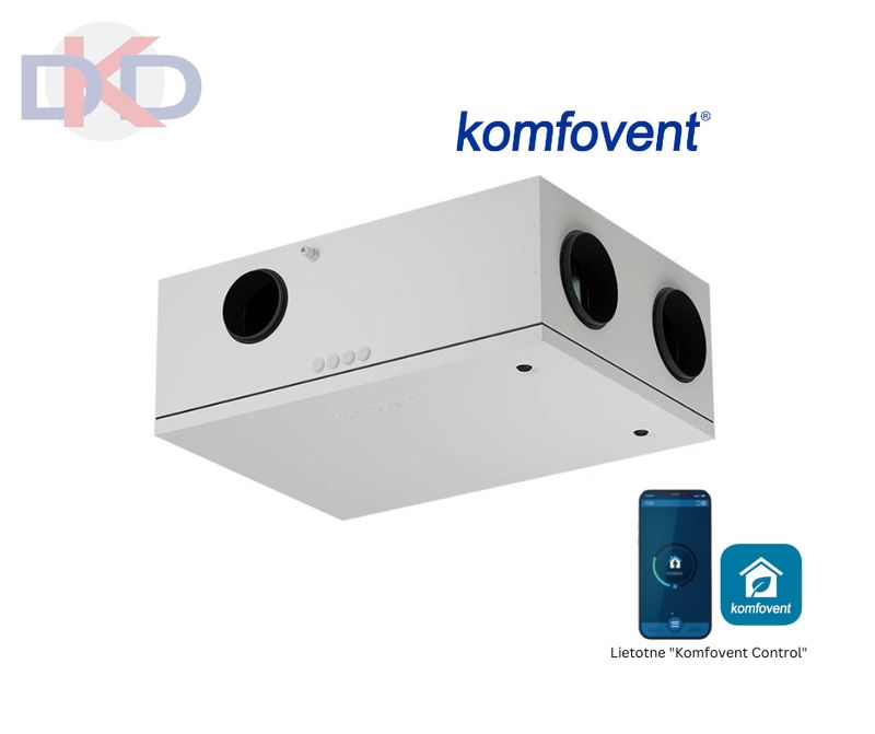 Komfovent rekuperators Domekt R 250 F C8 - L/AZ - R1/L1 ar vadības paneli C6.1