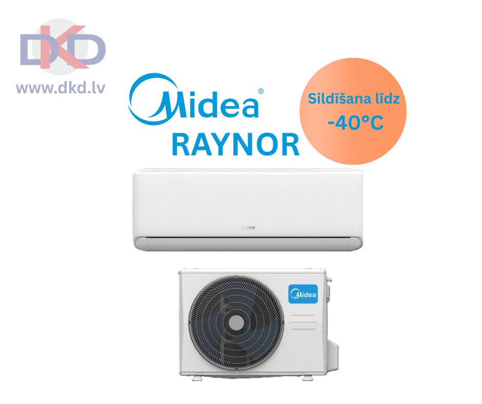 Midea Raynor gaiss-gaiss siltumsūknis ar kondicioniera funkciju EX-12RE1N-I / EXH-12RE1N-O