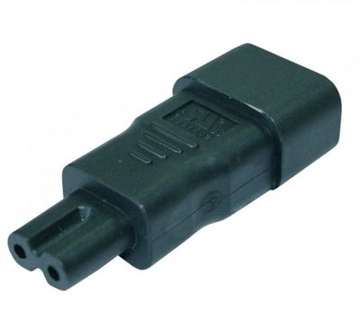 Adaptateur 2 pôles pour câble d'alimentation PC blindé