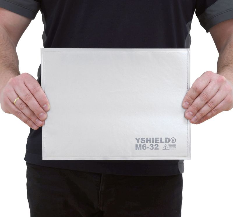 YSHIELD M6-32 | Piastra autoadesiva di schermatura del campo magnetico | 29x21 cm