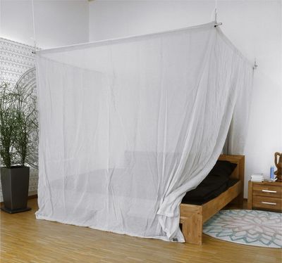 Abschirmbaldachin für Doppelbett YShield Silver Cotton