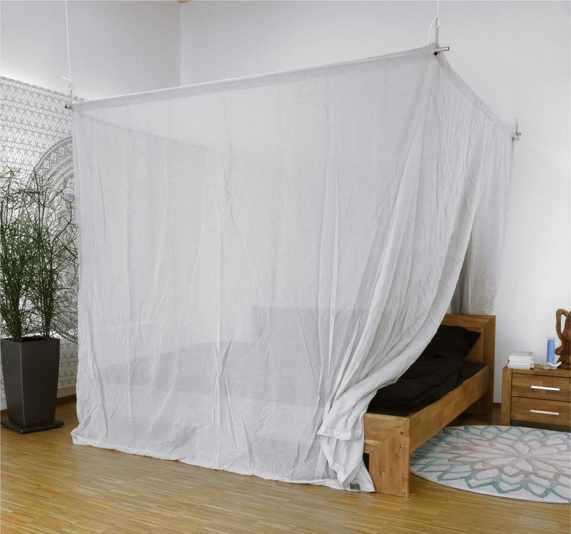 ​Dosel antiondas para cama doble YShield Silver Cotton