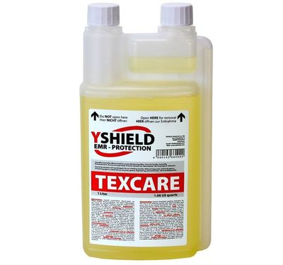 YSHIELD Flüssigwaschmittel TEXCARE für Abschirmstoffe, 1 Liter