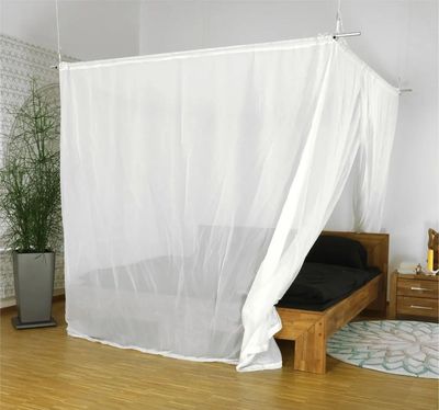Abschirmbaldachin für Doppelbett YShield aus Stoff Swiss Shield Voile