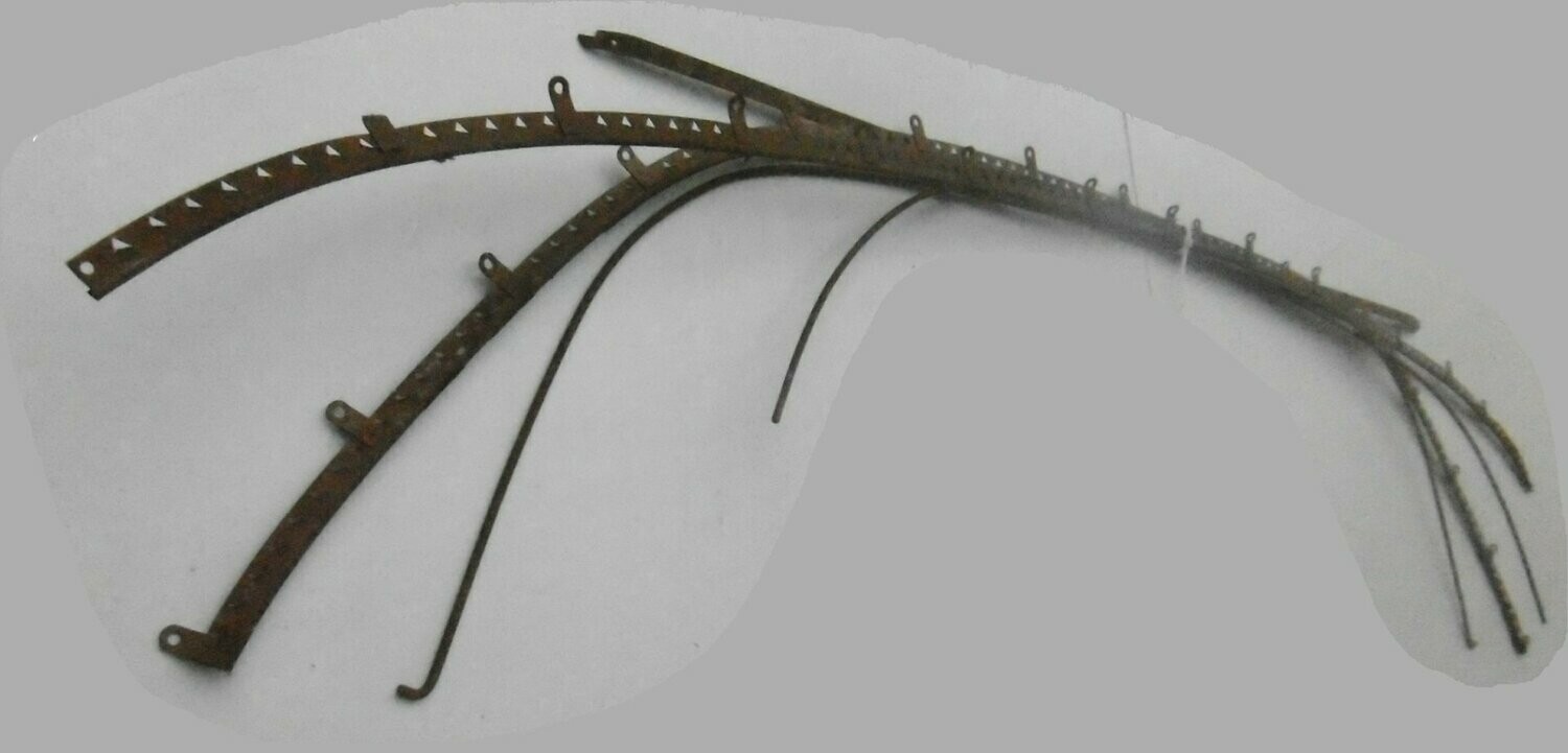 Jeu arceaux latéraux et baleines pour ciel de toit 203 Peugeot berline