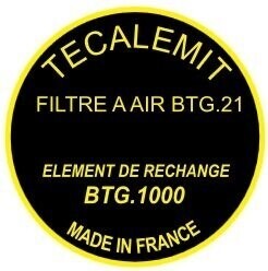 Etiquette filtre à air 203 Peugeot (à fixation centrale)