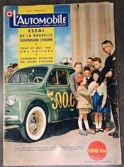 Revue "L'automobile" 1954 n°97