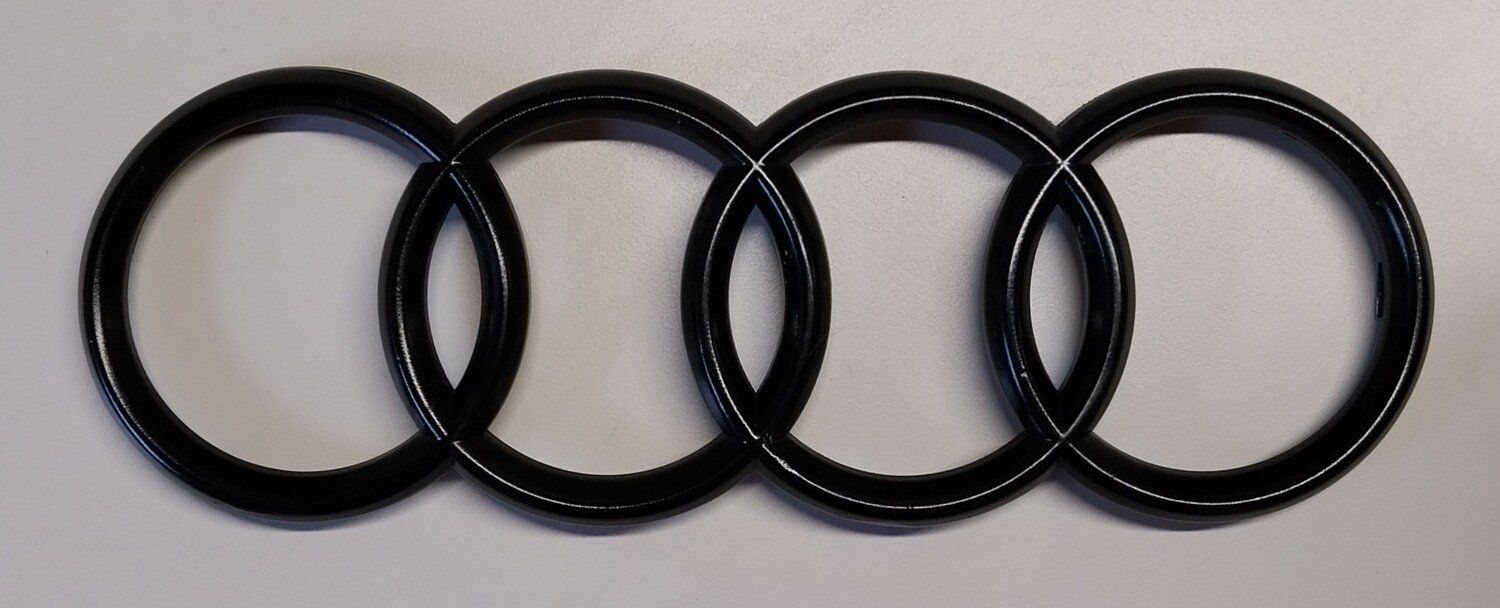 Emblème de calandre noir brillant pour Audi
