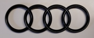 Emblème de calandre noir brillant pour Audi