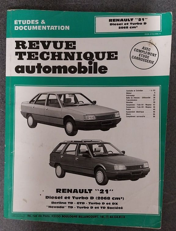 Revue technique automobile Renault 21