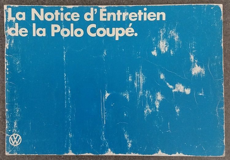 Notice entretien VW Polo coupé