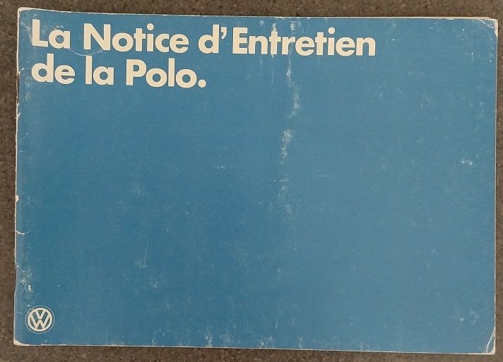 Notice entretien VW Polo