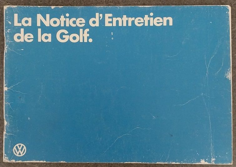 Notice entretien VW Golf
