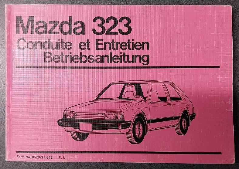 Notice conduite et entretien Mazda 323
