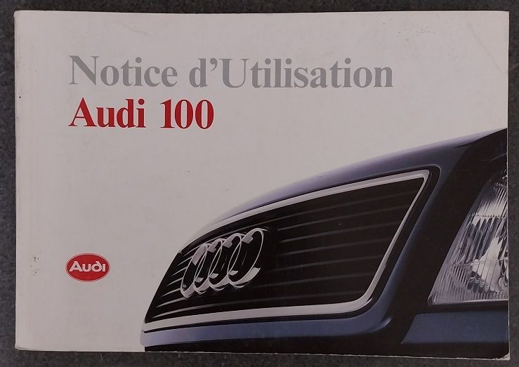 Notice d'utilisation Audi 100