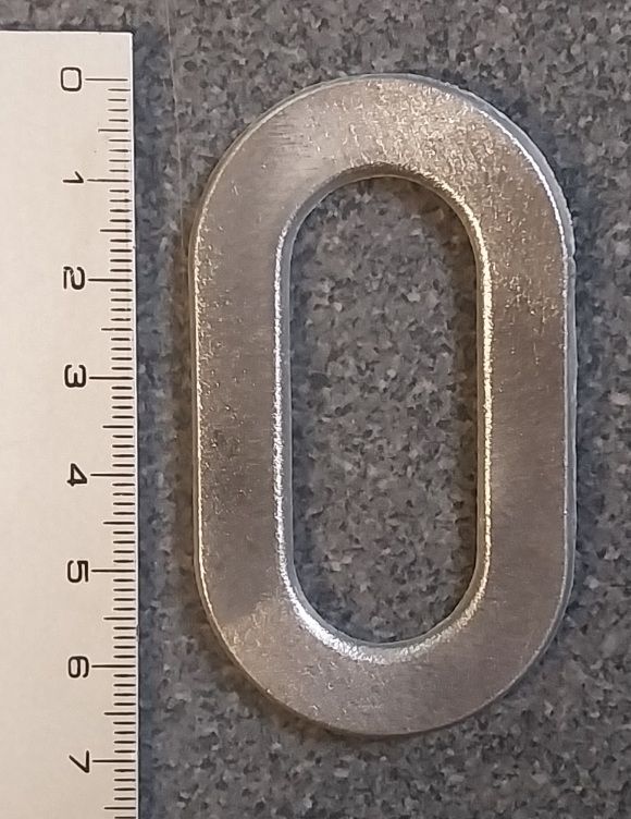 Chiffre "0" aluminium pour plaque immatriculation