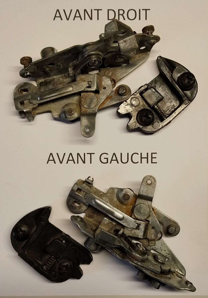 Lot de serrures et gâches de portières 403 Peugeot
