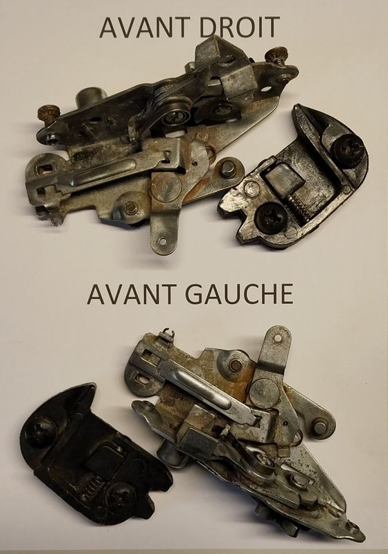 Lot de serrures et gâches de portières 403 Peugeot
