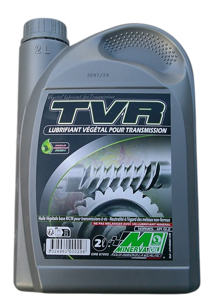 Bidon neuf 2 litres lubrifiant riciné pour transmission