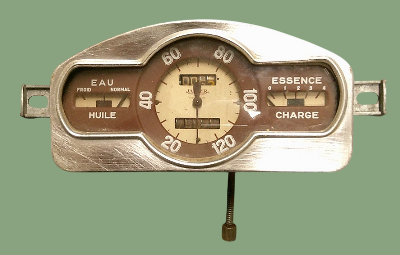 Combiné bloc compteur Renault 4CV (6 V)