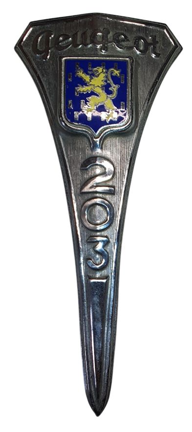 Monogramme de capot - 203 Peugeot